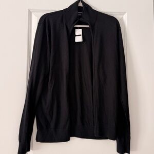 NEW Banana Republic silk/cashmere zip cardigan